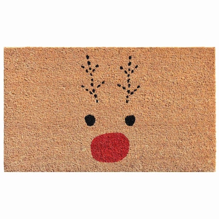 Calloway Mills Entrance Mat, Coir, Red, Black 105011729
